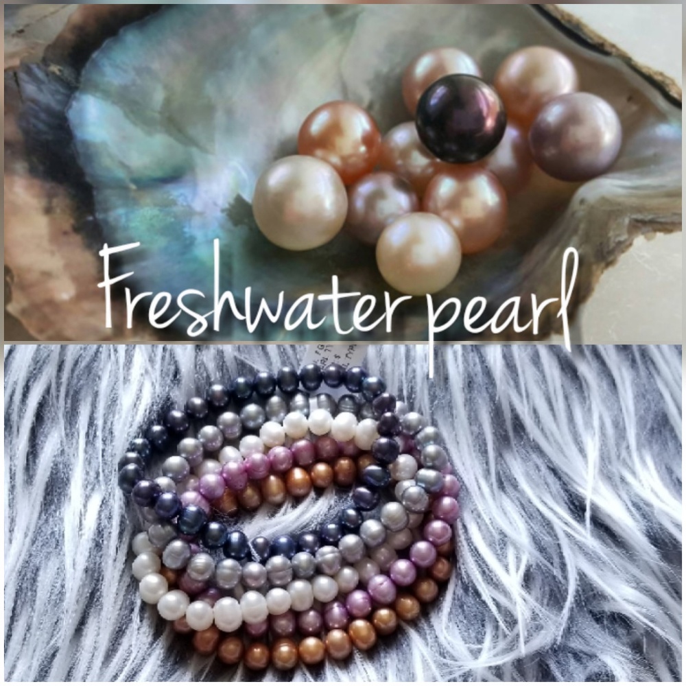 🔥2 LEFT🔥NWOT GENUINE FRESHWATER PEARL BRACELET - Picture 2 of 4